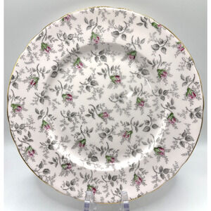 Vintage Tuscan Pink Rosebud Chintz 8 1/2" Salad Plate Fine Bone China England